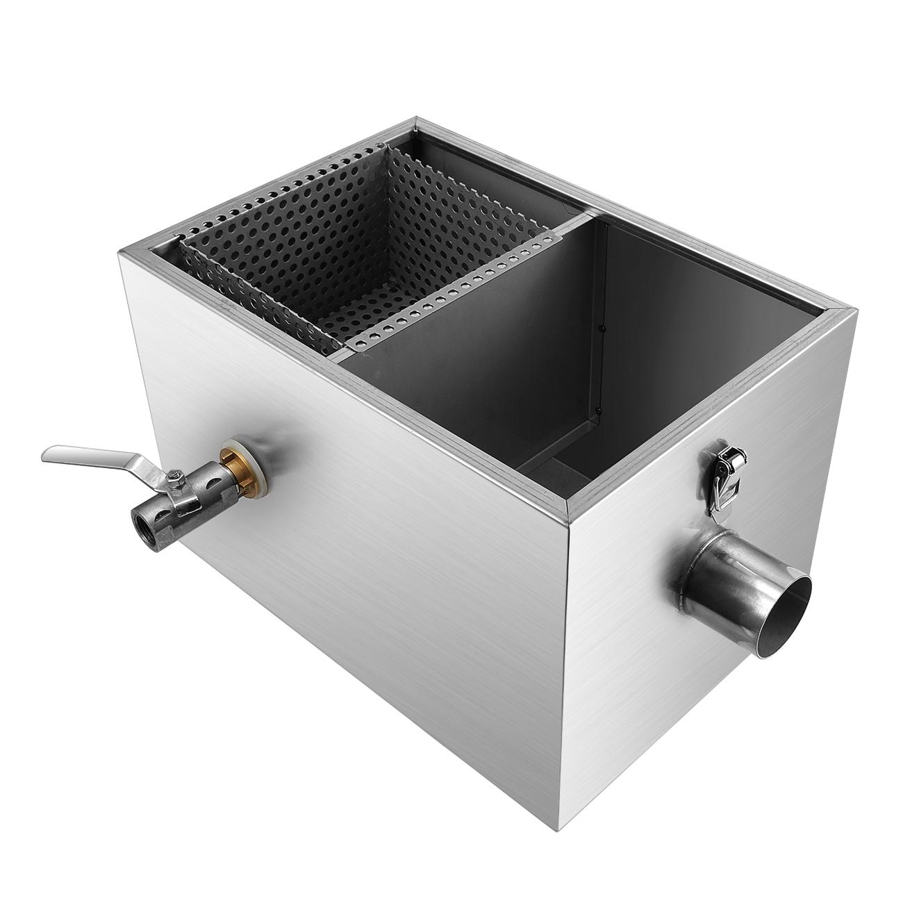 8LB Commercial 5GPM Gallons Per Minute Grease Trap Stainless Steel ...