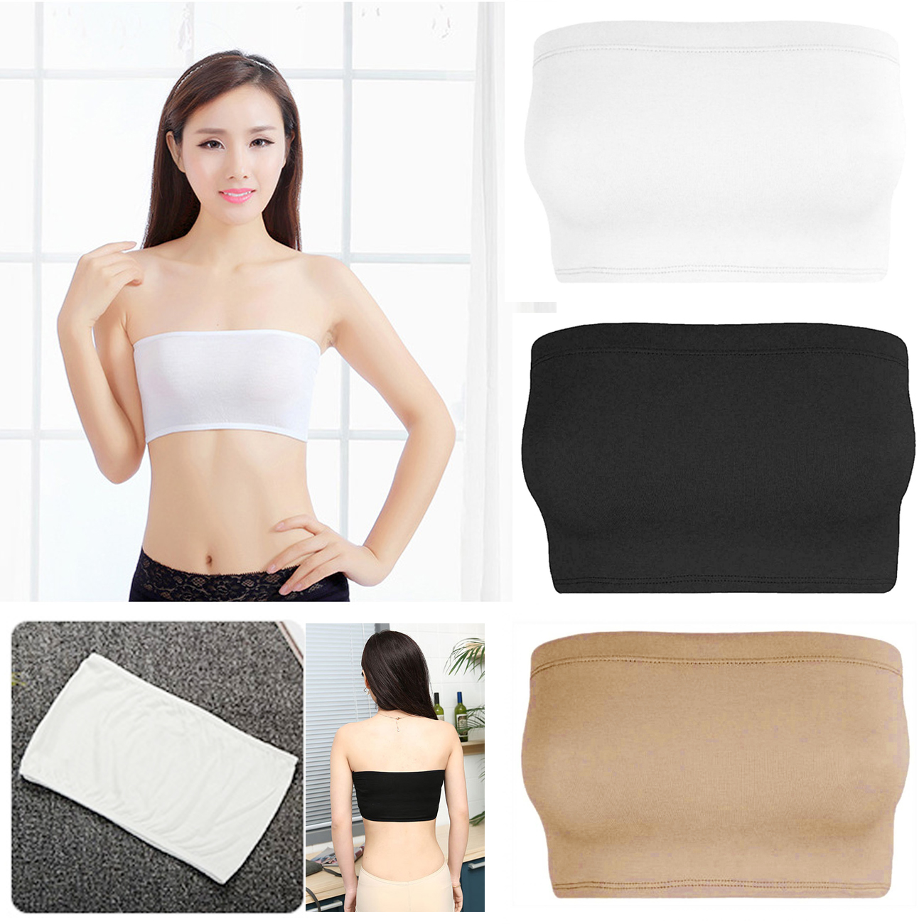 plain bandeau top