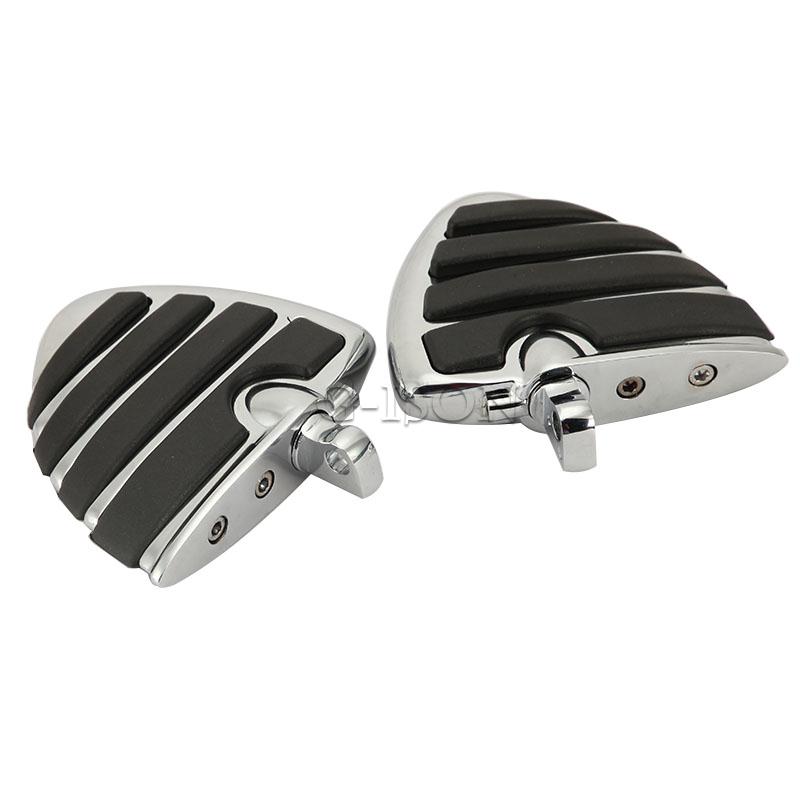 Chrome Rear Footpegs Pegs Foot Rest For Harley Davidson XL Sportster ...