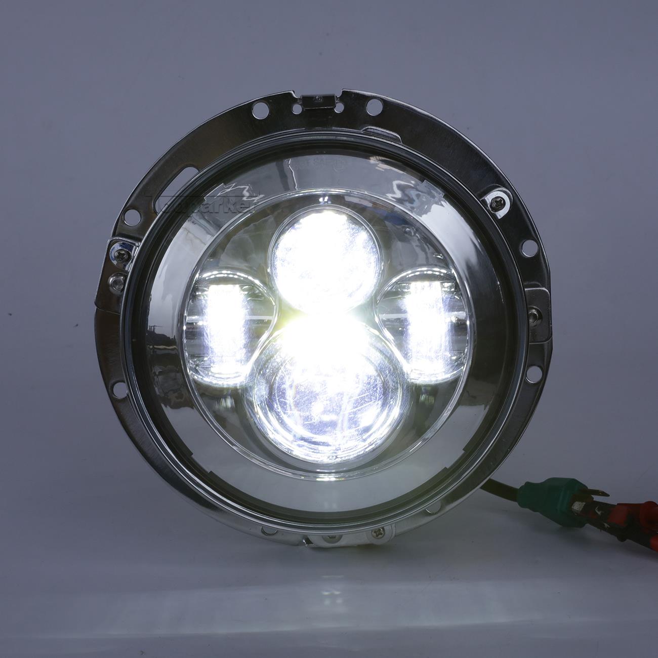 7 Led Hi Lo Tp Headlight Passing Light For Harley Trike Tri Glide